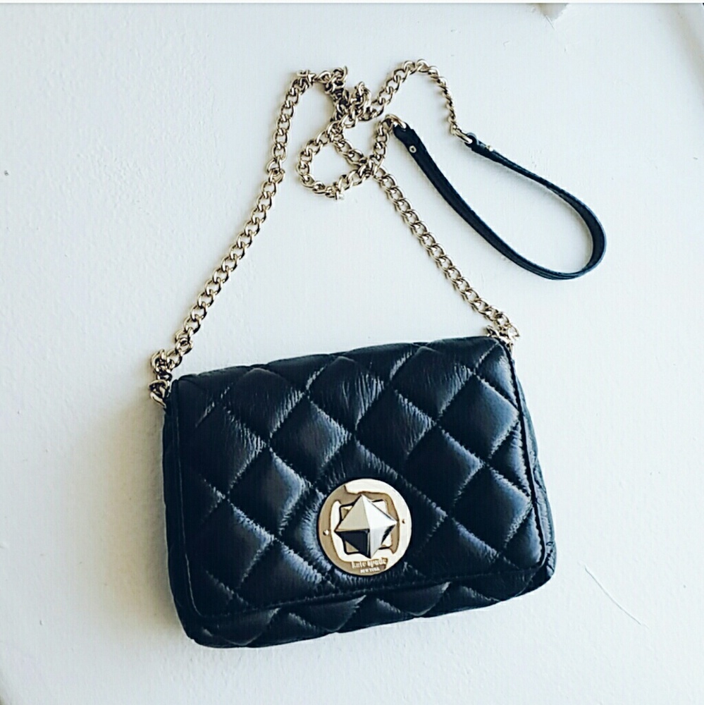 Kate Spade Dove Quilted Leather Chain Crossbody